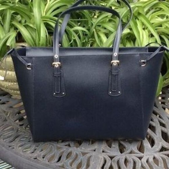 Michael Kors Womens Large Navy Blue Tote NWT - Picture 5 of 8